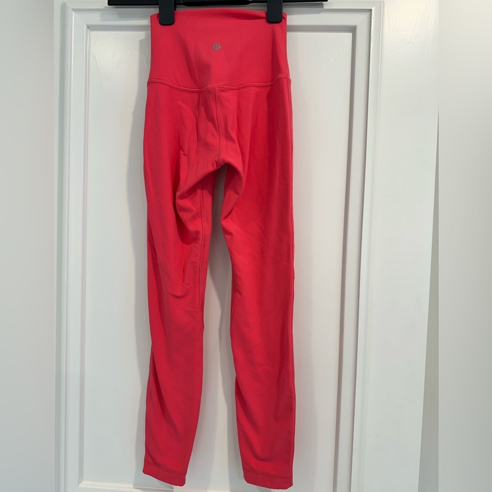 Lulu Lemon, size 0, leggings, hot pink
